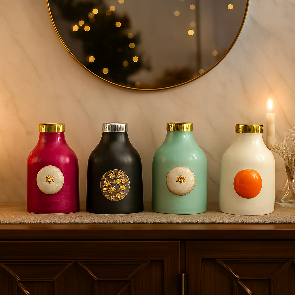 Decorative Metal Vases