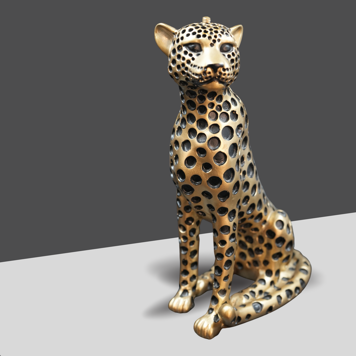 Golden Leopard Decorative Figurine