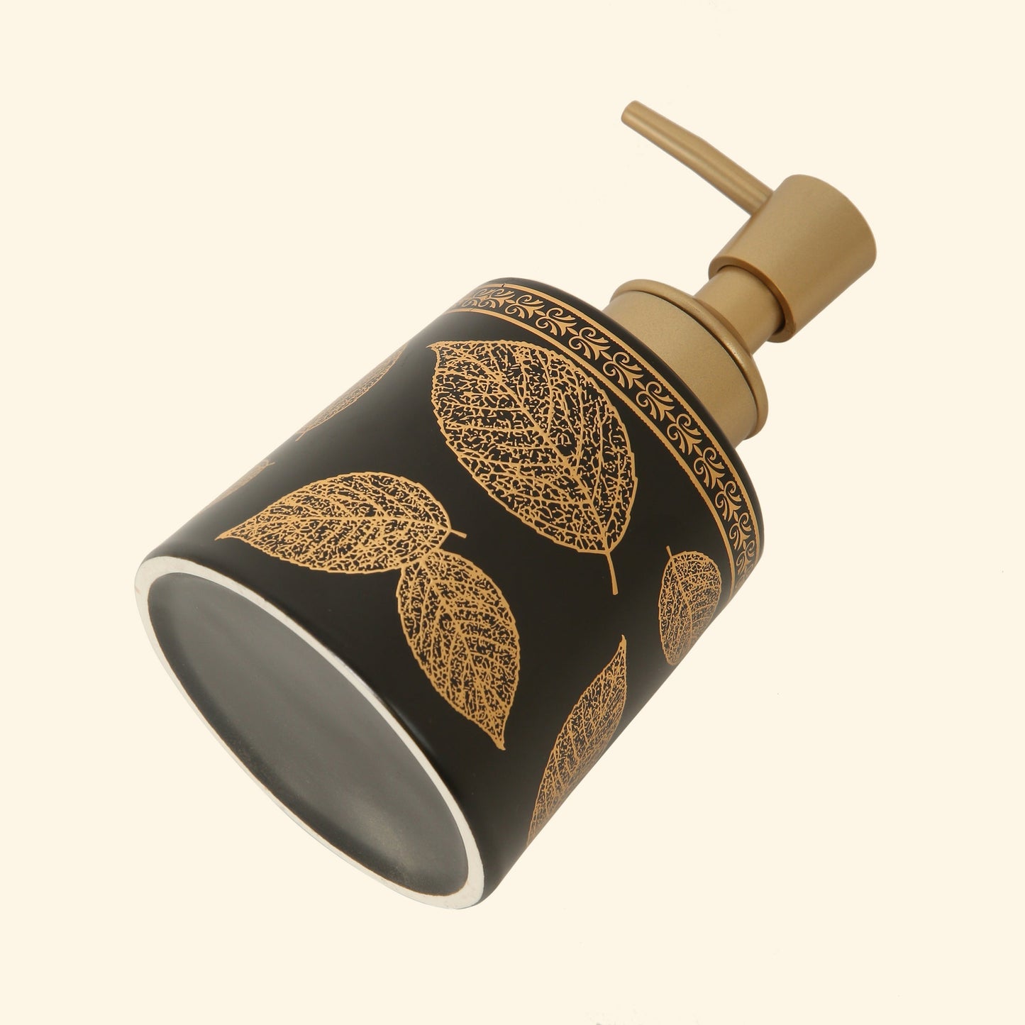 Black & Gold Marble Soap Dispenser