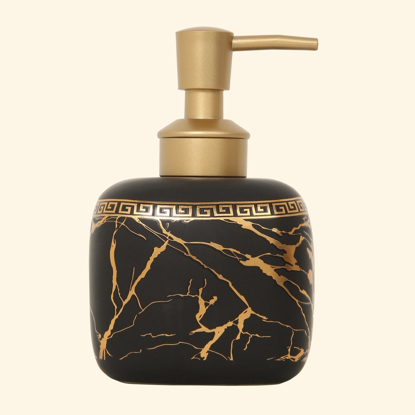 Black & Gold Marble Soap Dispenser