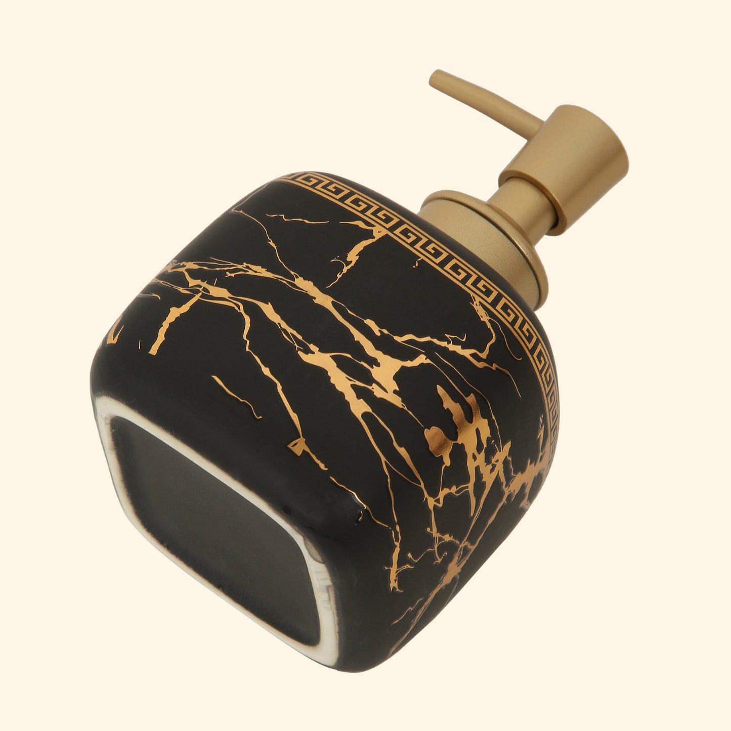 Black & Gold Marble Soap Dispenser