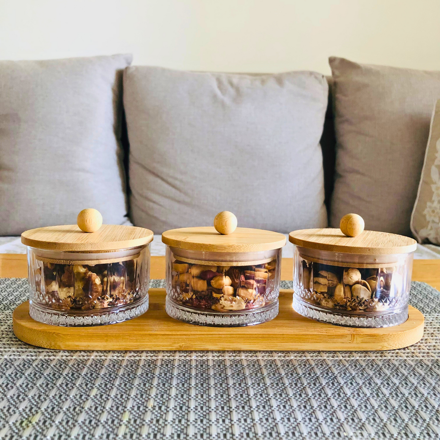 Rosewood Wood Dry Fruit Tray