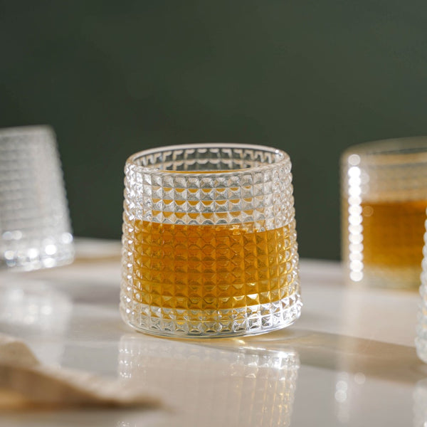 Stylish old-fashioned glasses for whiskey
