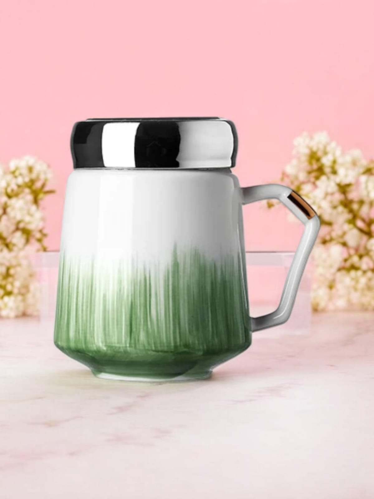 Painted Ceramic Espresso Coffee Mugs