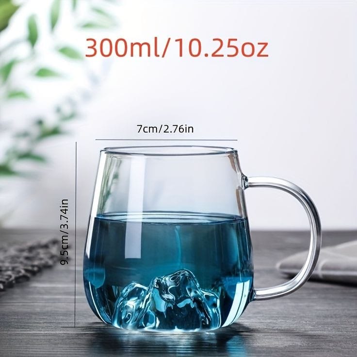 Blue Gradient Glass Mug Set