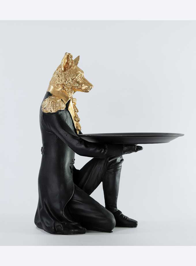 Sauve Wolf Sitting-black