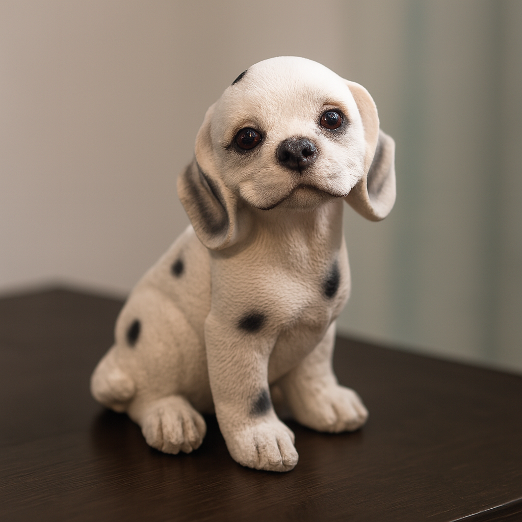 Cute Dalmatian Puppy Figurine