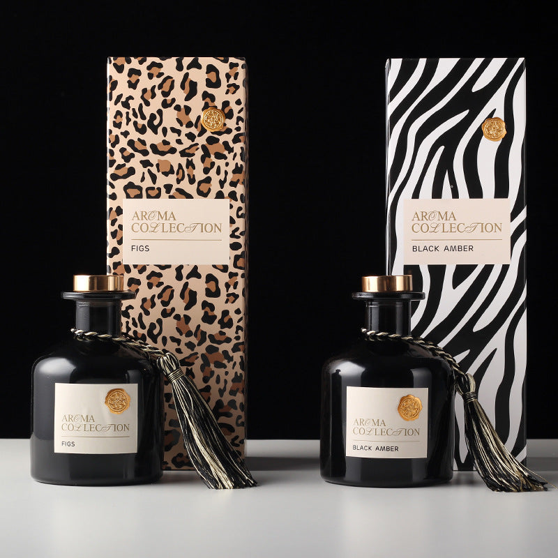 Aromatherapy Essential Oil Set, 230ml Black Bottle, Black Amber/Fig, High Quality Home Fragrance, Ornaments
