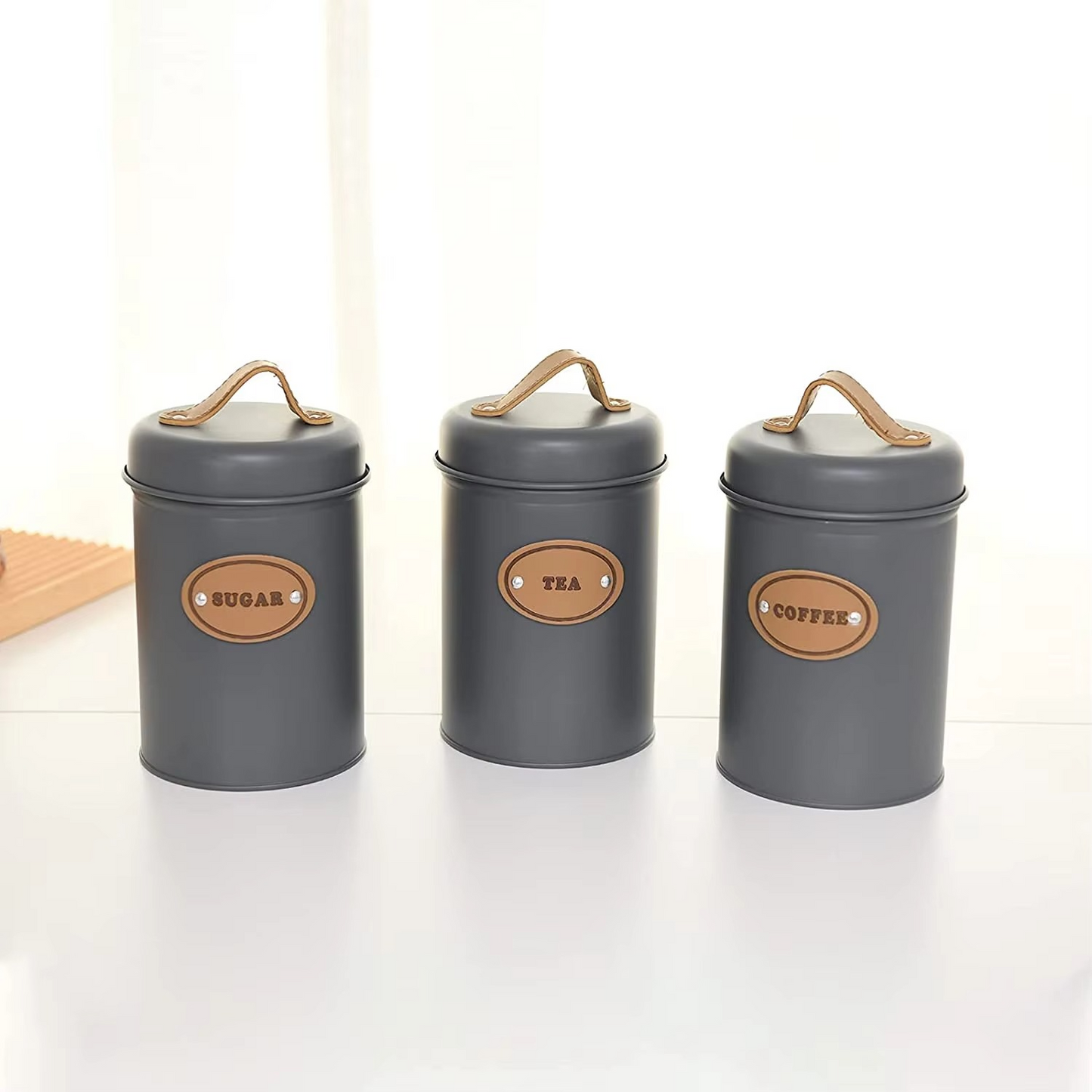 3Pc Alloy cannisters set