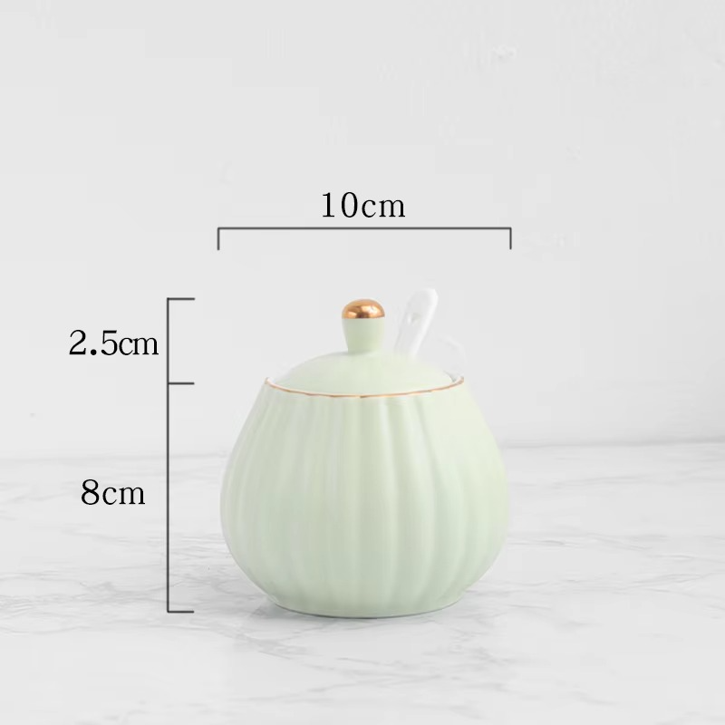 Ceramic Pumpkin Seasoning Jar