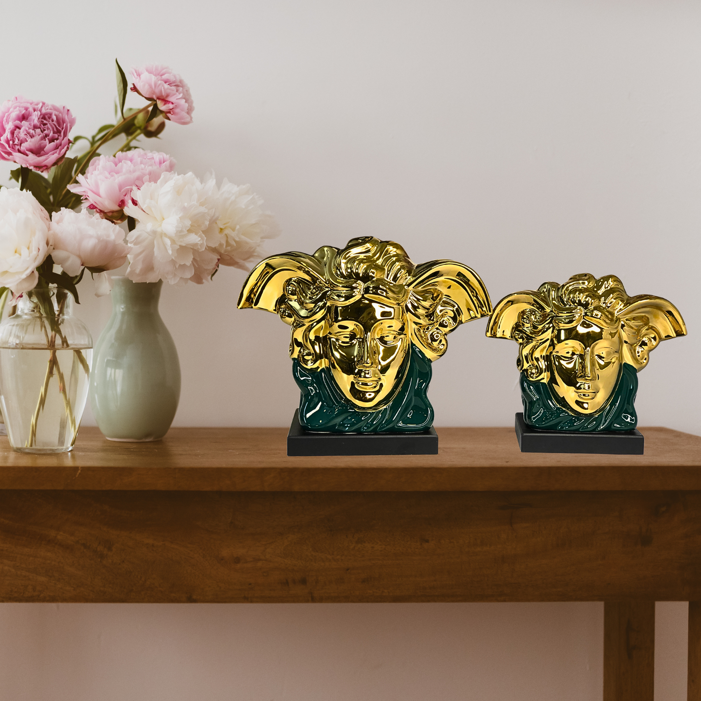 Golden Medusa Decorative Sculptures