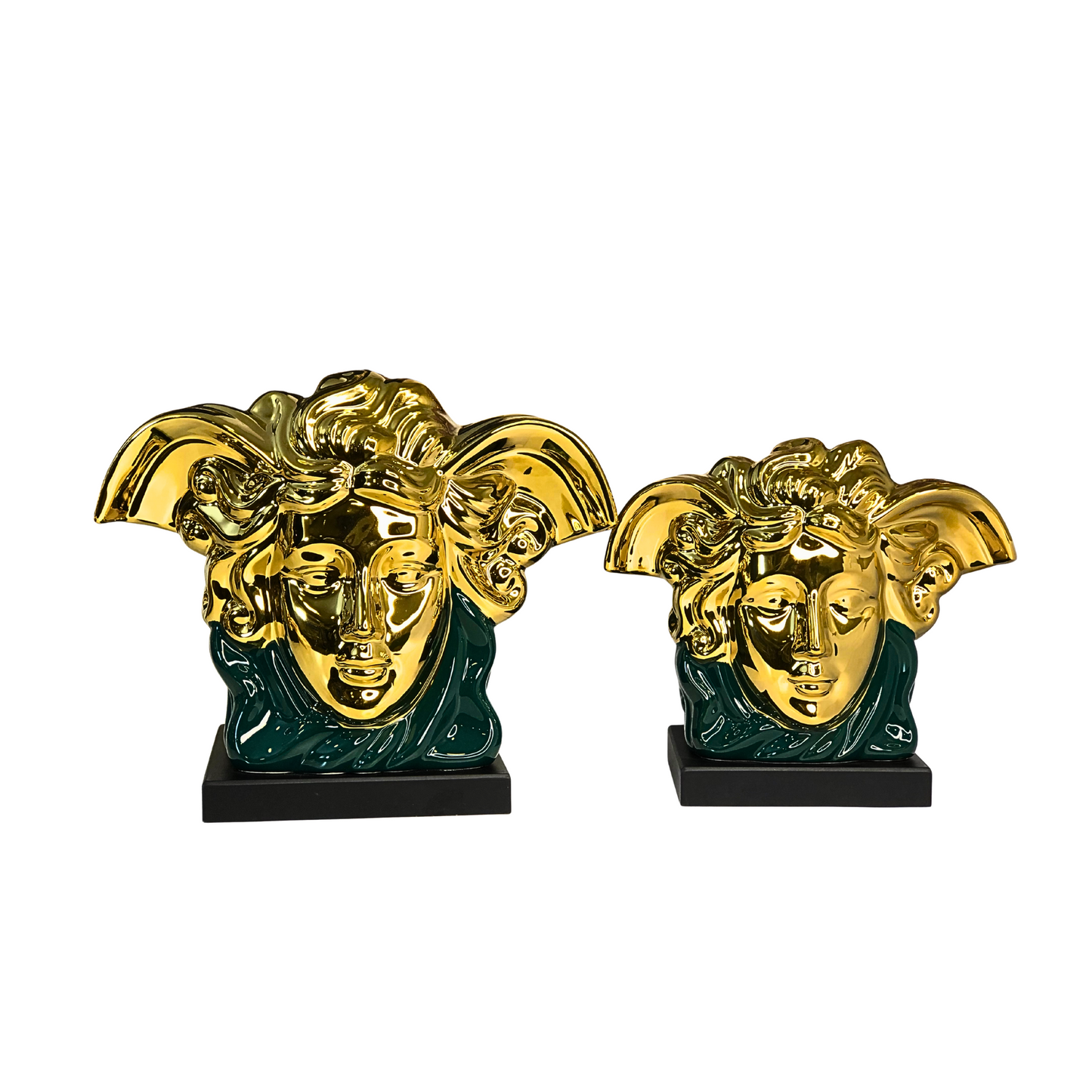 Golden Medusa Decorative Sculptures