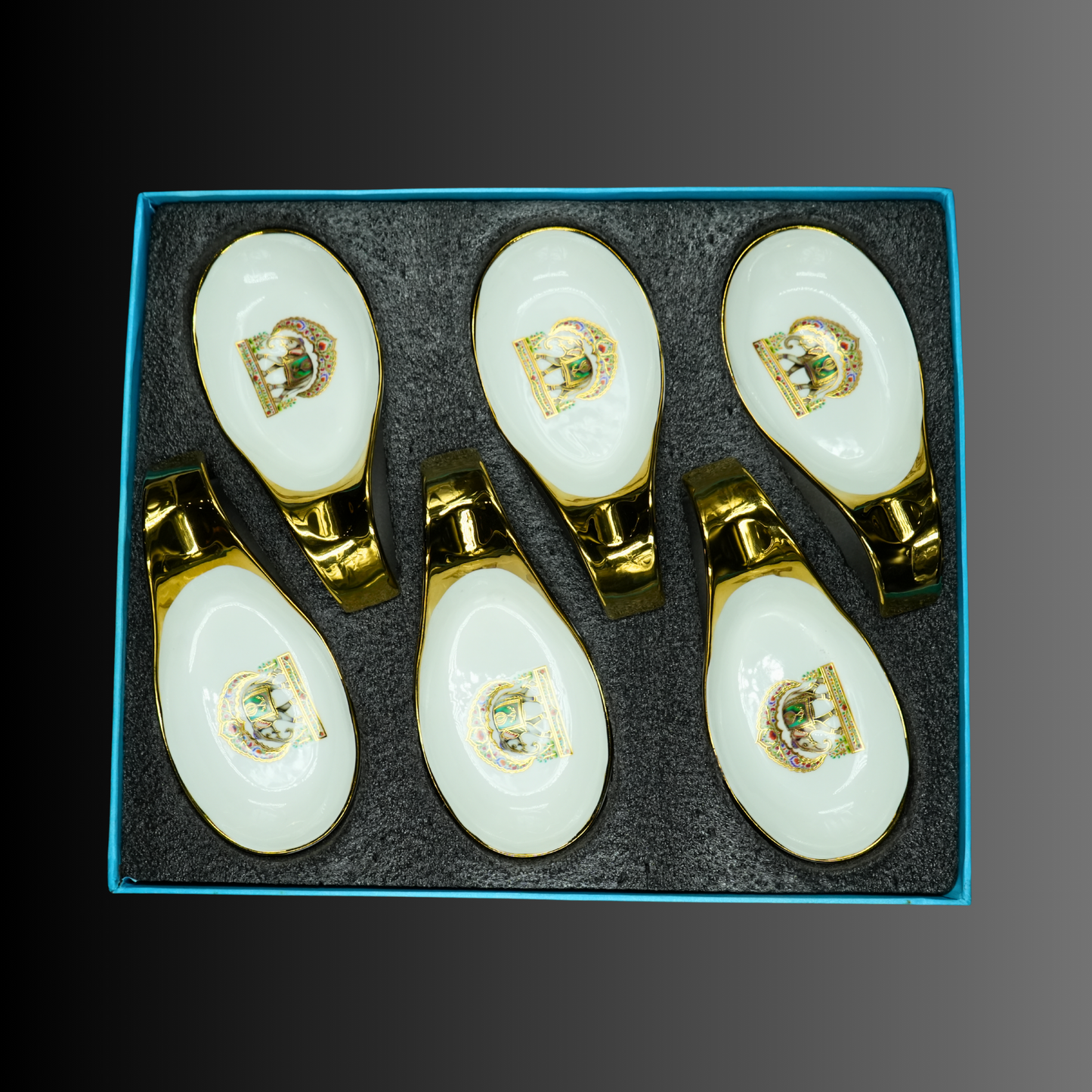 Royal Golden Handle Spoons (Set of 6)