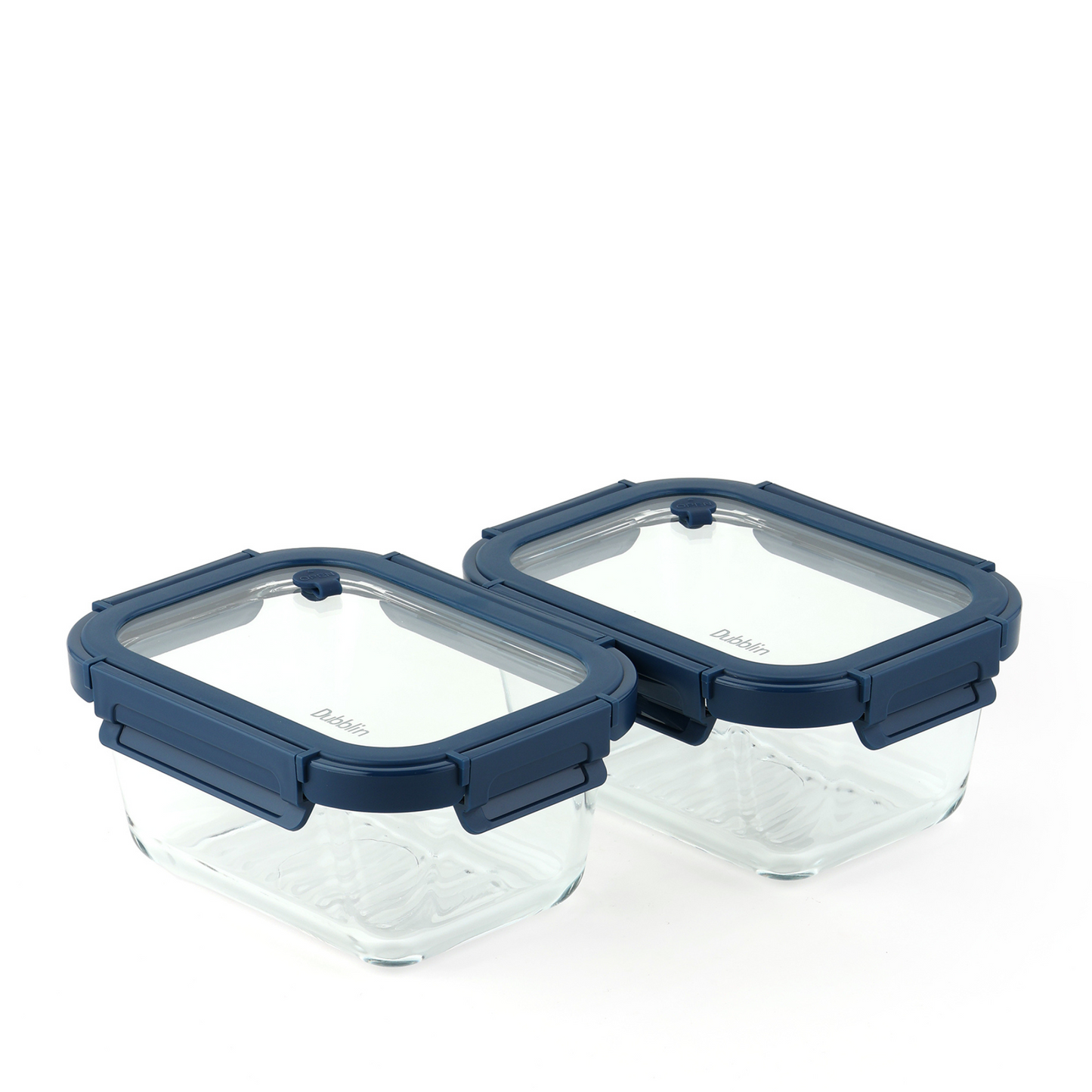 Dubblin Square Glass Storage Set (Set of 2)