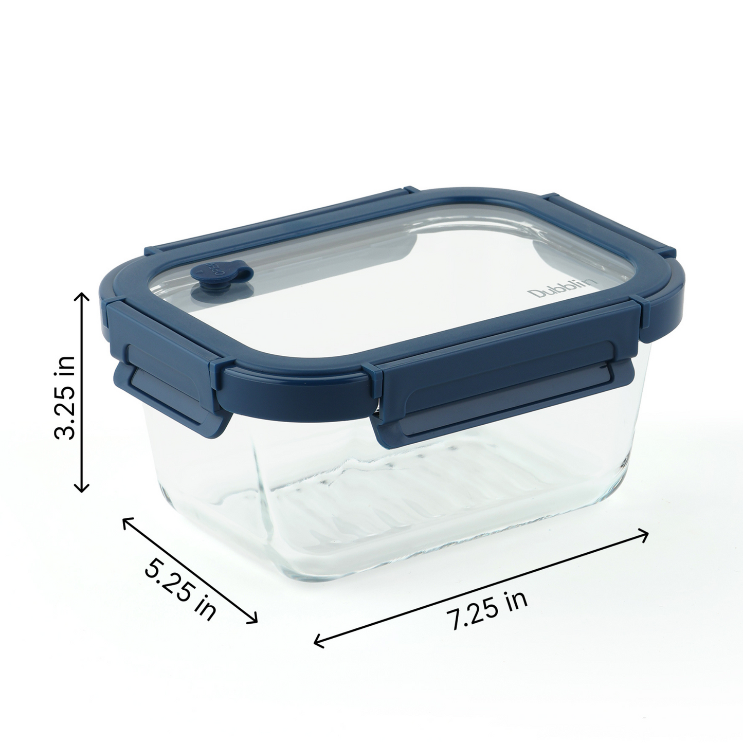 Dubblin Square Glass Storage Set (Set of 2)