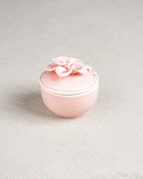Dainty Floral Trinket Keeper - Pink