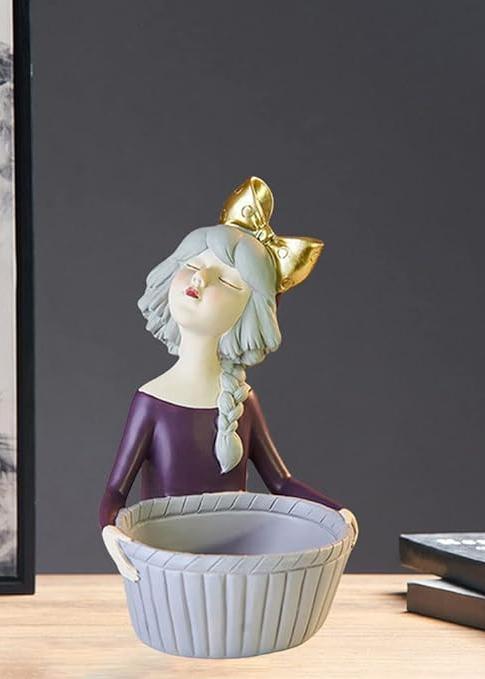 Souvenir Lady Figurine with Basket