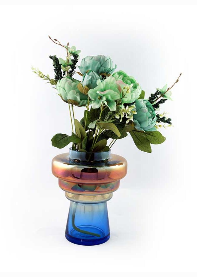 Crystal Clear Decorative Glass Flower Vase