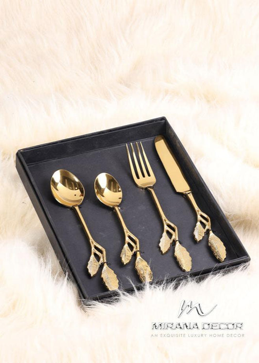🎁 Gold Cutlery Set (Discount)