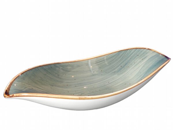 Bowl Leaf Green Fine Porcelain