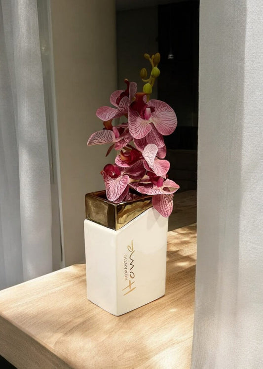 Romantic Elegance Ceramic Orchid Vase