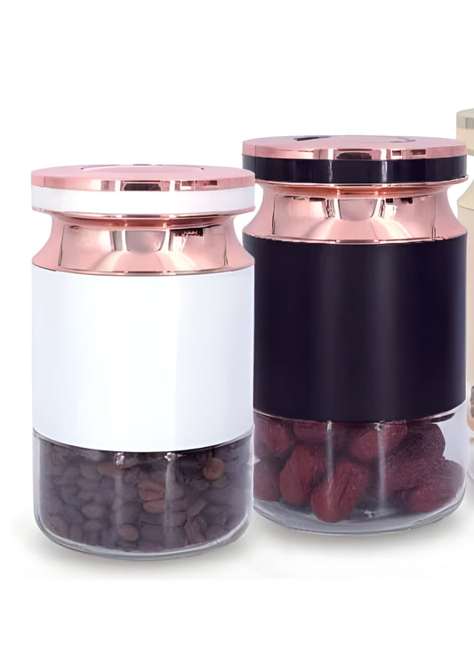 Square Glass Jar with Airtight Copper Lid