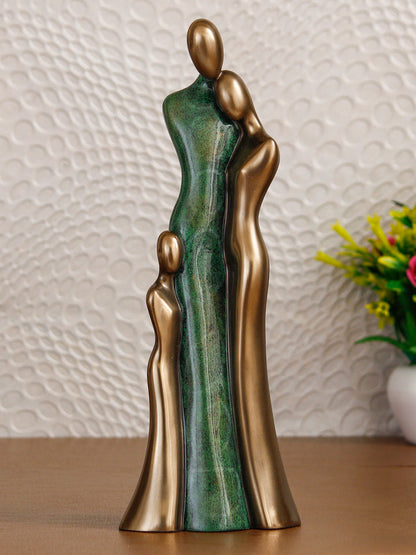 Polyresin and Bronze Family of Mother, Daughter and Grand Daughter