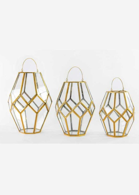 🎁 Hexagonal Glass Lantern Setup 3 (Discount)