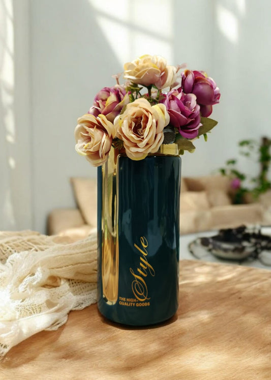 GOLDEN GRACE CERAMIC FLOWER VASE