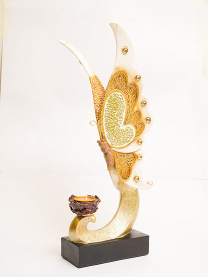 GOLDEN BUTTERFLY CANDLE HOLDER – ELEGANT DECORATIVE ACCENT