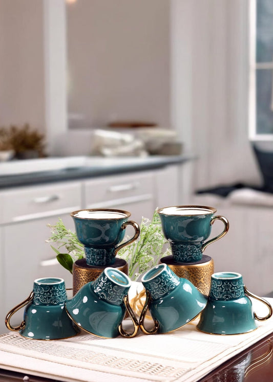🎁 Emerald Elegance Tea Set (Discount)
