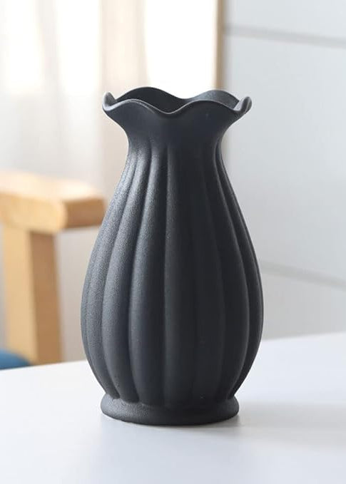 Frosted lotus leaf hollow vase