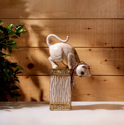 🎁 Jumping Cat Statue Decor Showpiece (Discount)