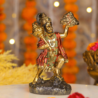 statue of Lord Hanuman carrying the Sanjeevani mountain