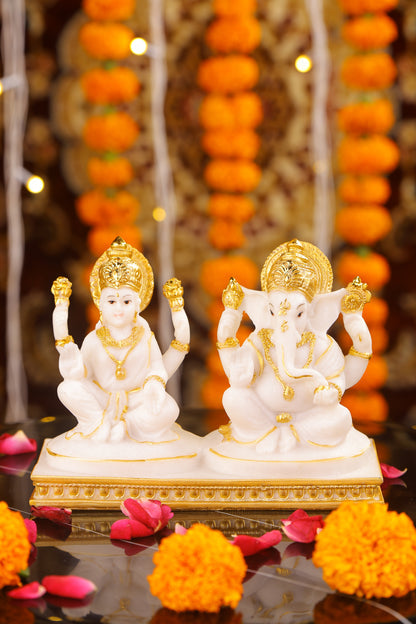 Divine Lakshmi Ganesh Idol Set
