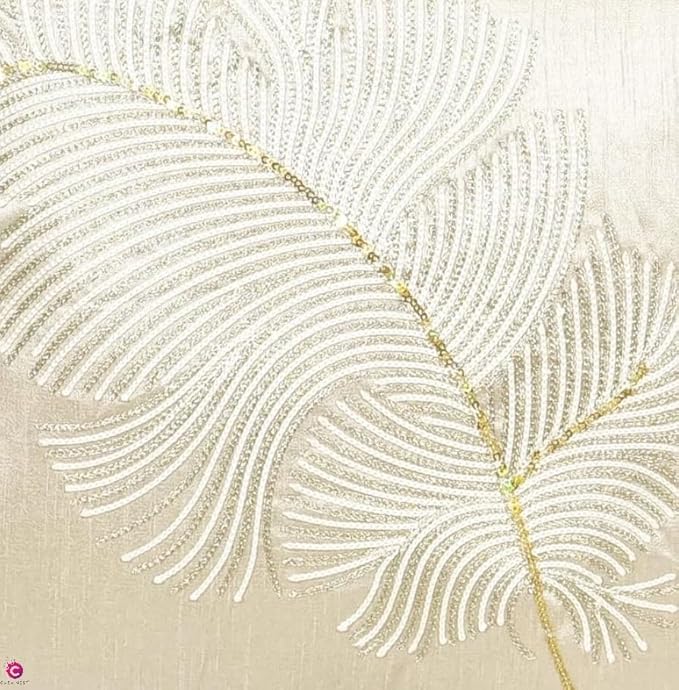 Decorative Embroidery | Premium Tufted Cushion Cover in 16x16 inches(set of 5)