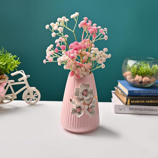 Ceramic White Vase for Home Decoration