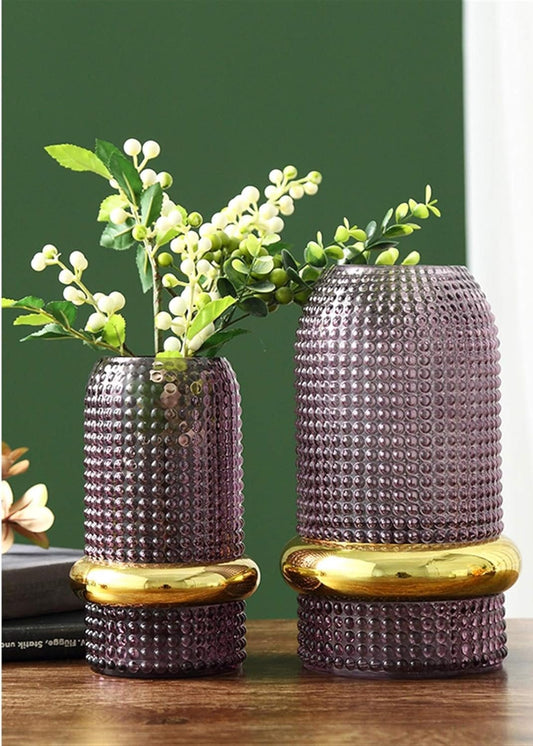 TEXTURED ELEGANCE VASE DUO