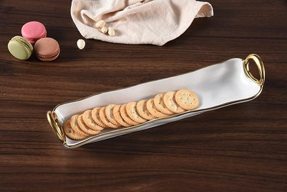 White Ceramic Serving Platter