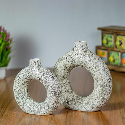 Swatched Donut Ceramic Vase