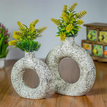 Swatched Donut Ceramic Vase