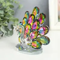 Radiant Crystal Peacock Showpiece