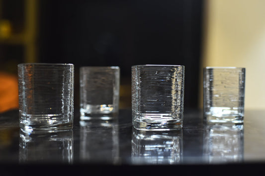 Simple and sleek 225ml ARK juice glasses, set of 6.