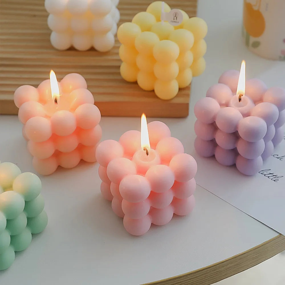 Aesthetic Bubble Candle Decor
