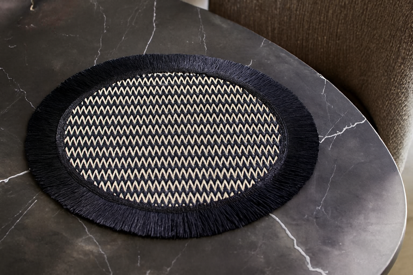 Artisan Boho Chic Round Table Mats Set of 6