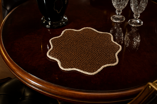 Bamboo Hexa Round Table Mats Set of 6