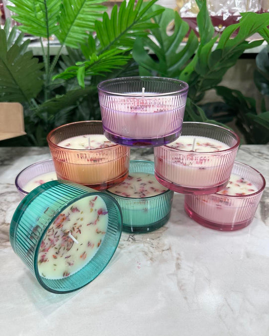 Colorful Glass Jar Scented Candle