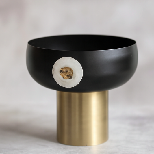 Modern Black & Gold Decorative vase