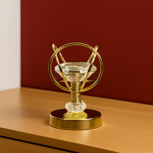 Modern Orb Crystal Candle Holder