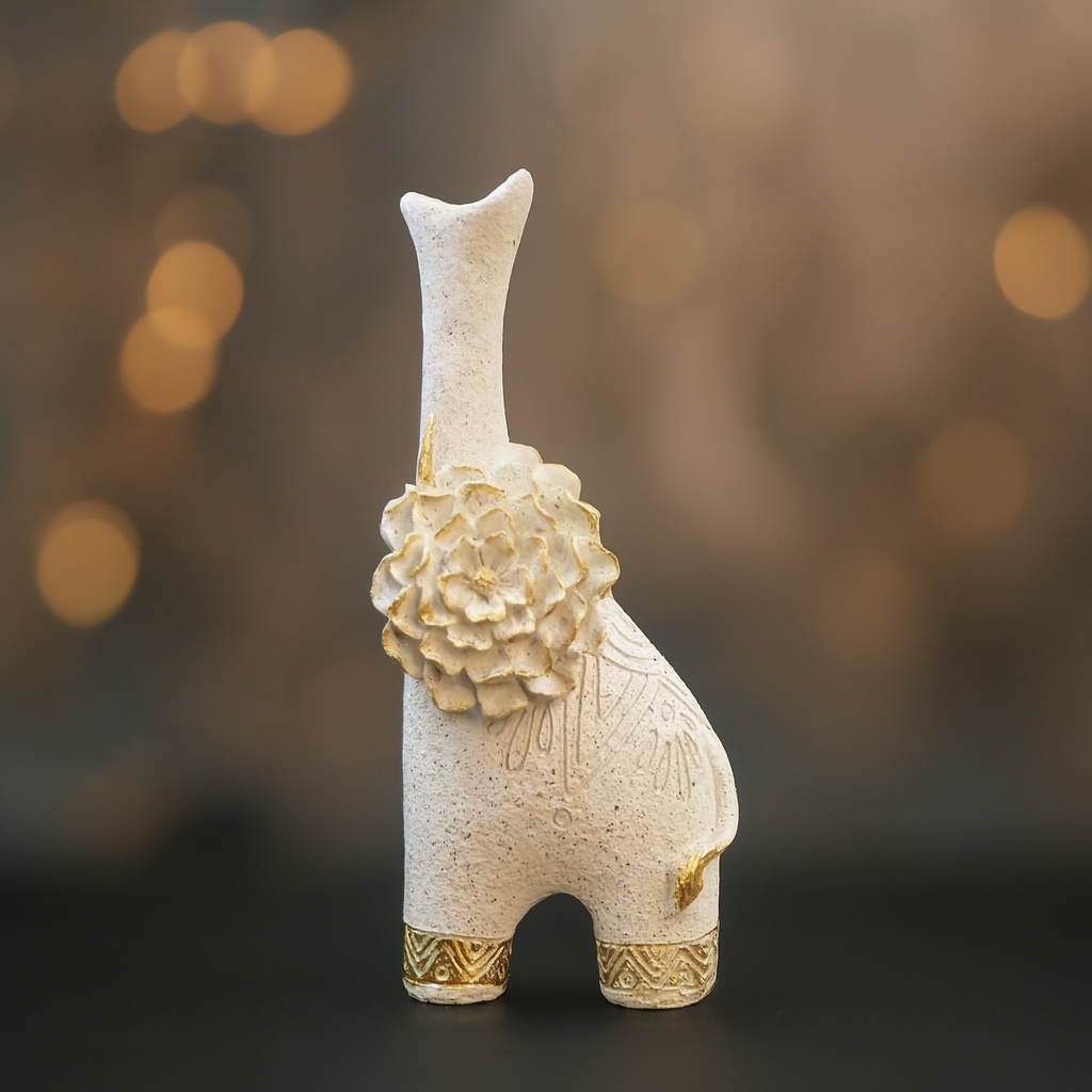 Antique Bronze Giraffe Figurine